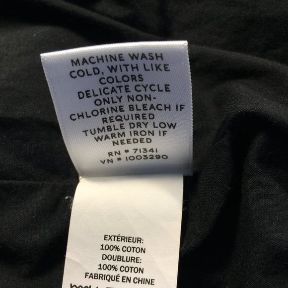 LL Bean Signature Graphic Patter Brown/Black/White Cotton Dress Size 6 - Picture 5 of 7